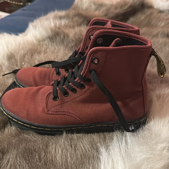 Dr Marten Burgundy shore ditch boots - Picture 1 of 6